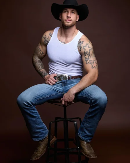 Black and grey realism star and word tattoo for men on arms