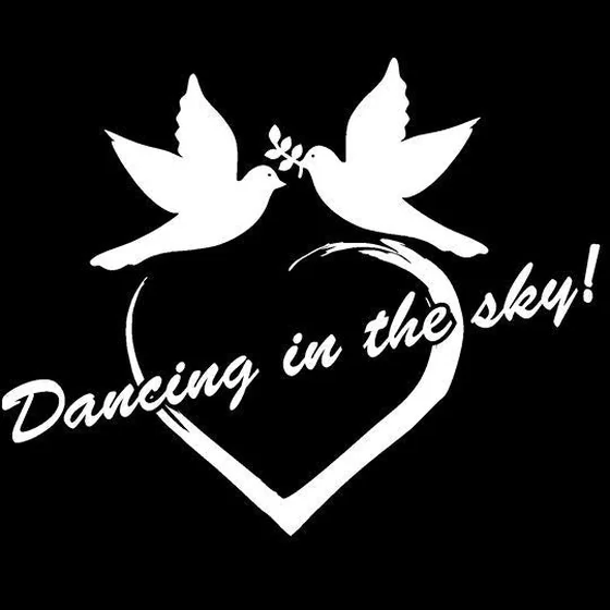 Minimalist script dove and heart quote tattoo design