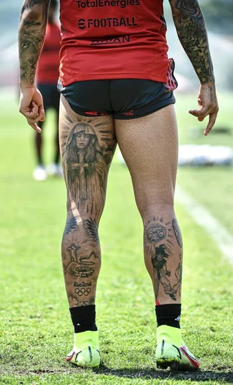 Patchwork Christian, Dragon Ball leg/arm tattoo idea for men.