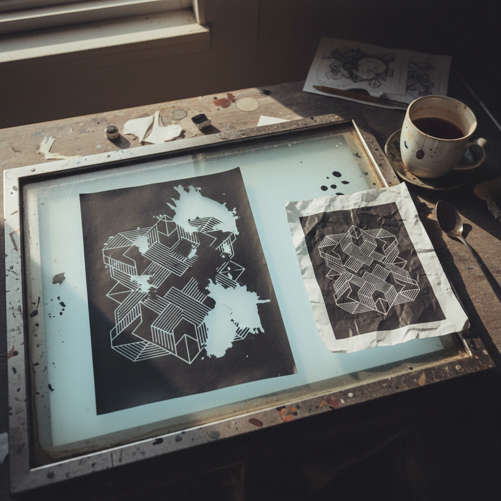 Messy thermal stencil from bad AI