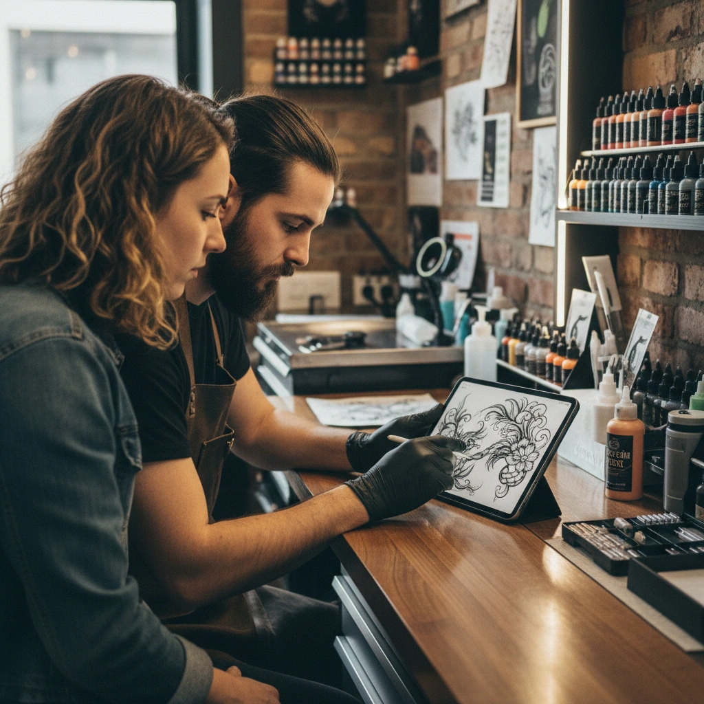 Anteprima tatuaggio 3D su braccio in movimento