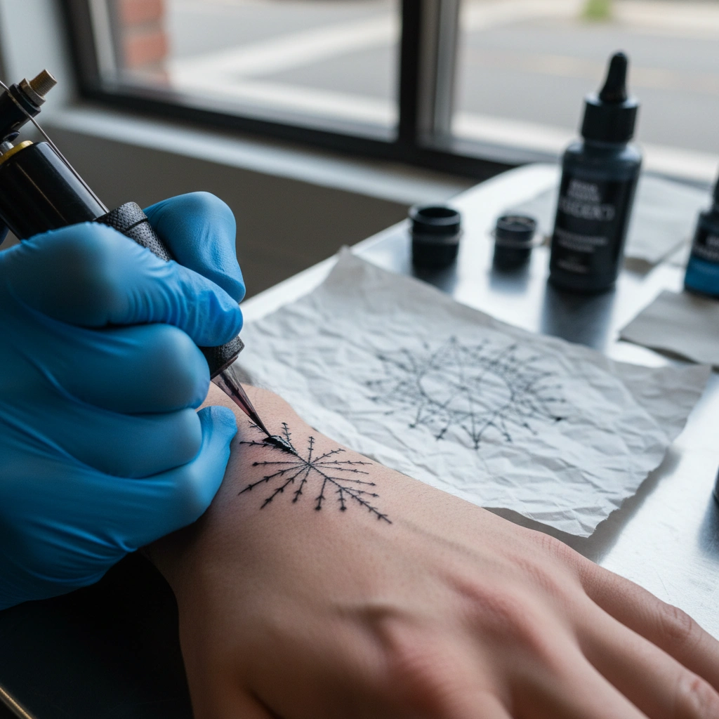 Clean tattoo stencil line art export