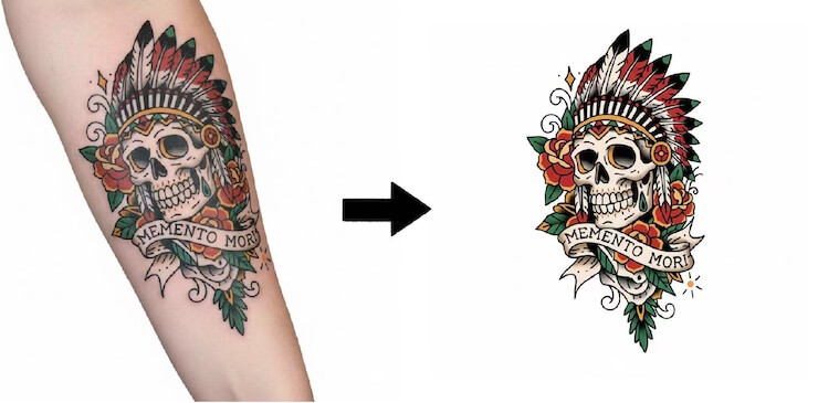 AI-Generated Tattoo Design